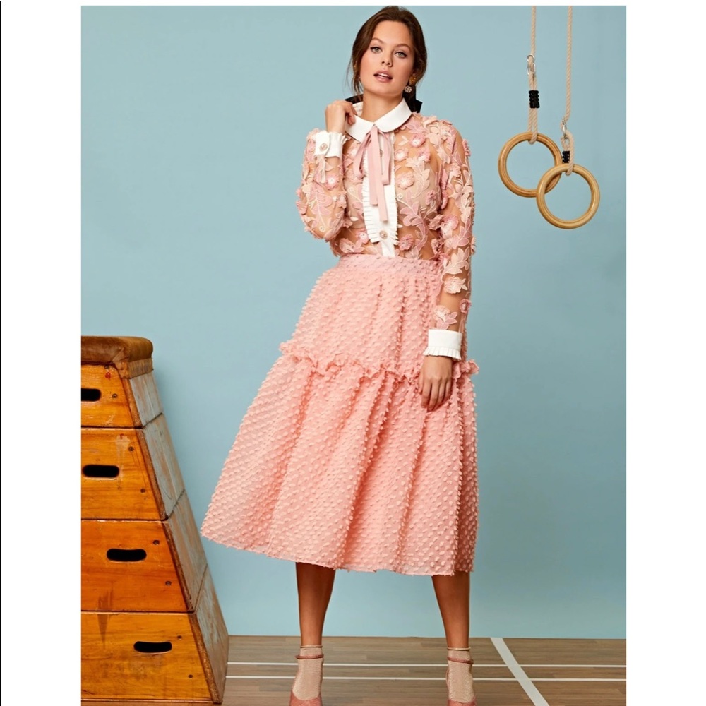 Sister Jane pink winner skirt size Large
